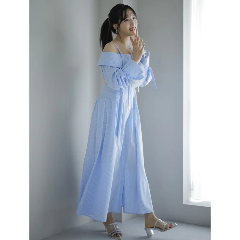 【Yumiko】杂志明星联名款 D 小栗有以气质百搭连衣裙