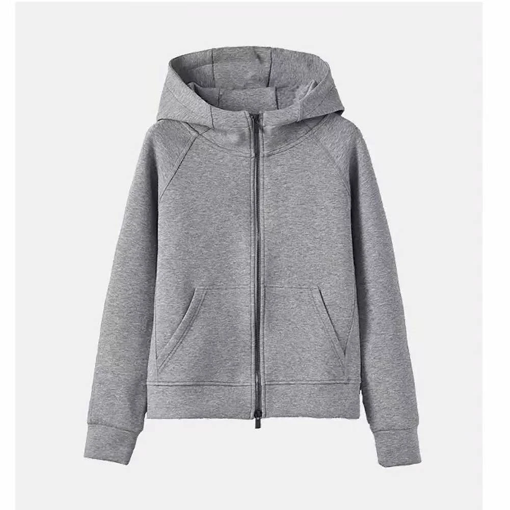 春季新款休闲百搭连帽运动拼接短款外套女开衫显瘦拉链卫衣时尚