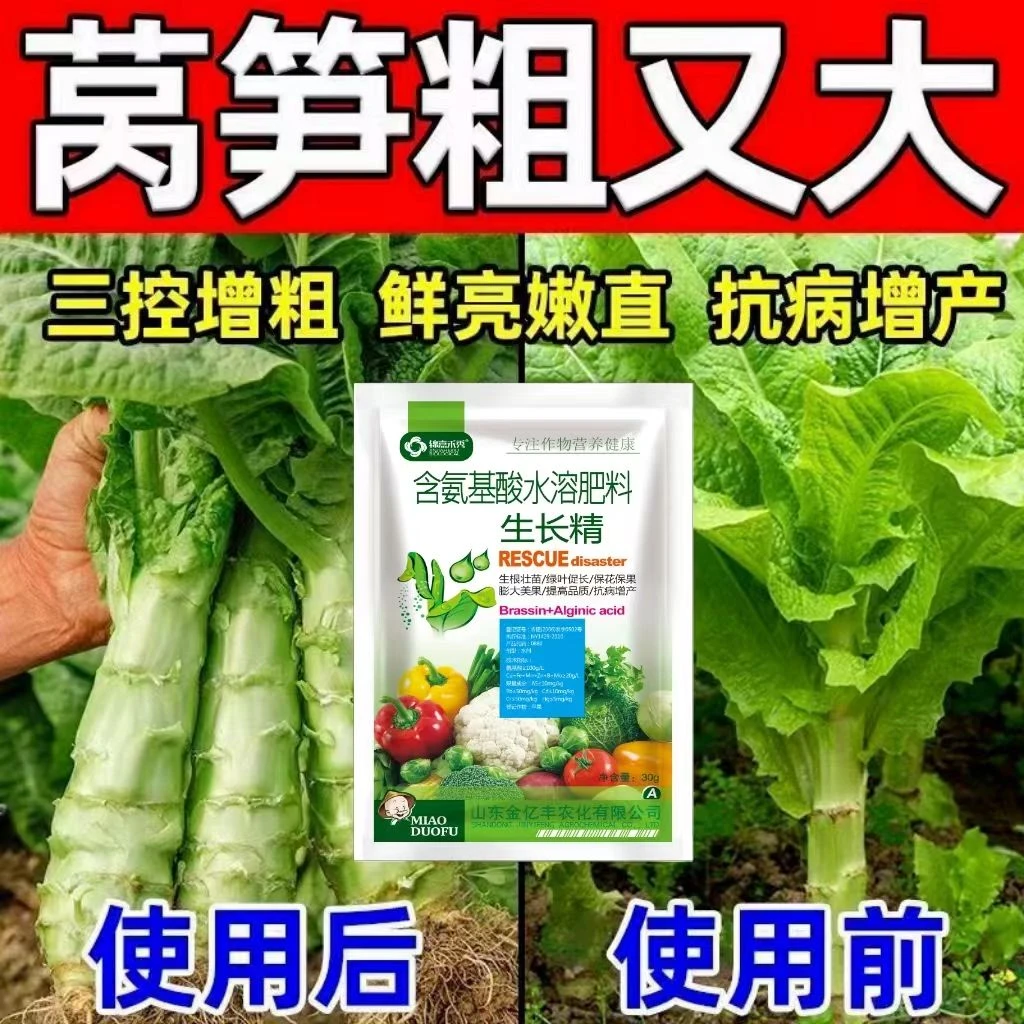 【莴笋猛长】莴笋专用叶面肥莴笋粗嫩长叶绿茎秆膨大粗壮抗病增产