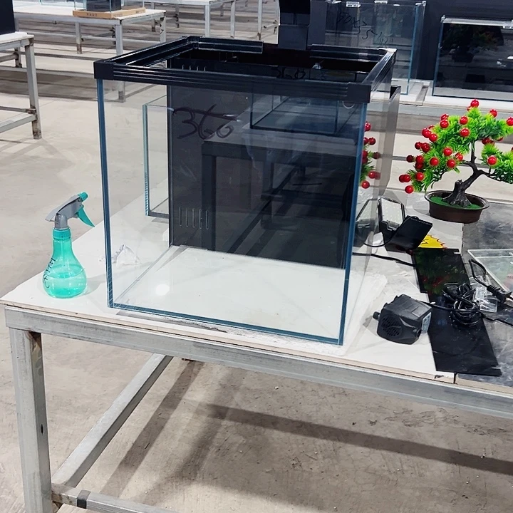 笑***然玻璃40方缸全套配件