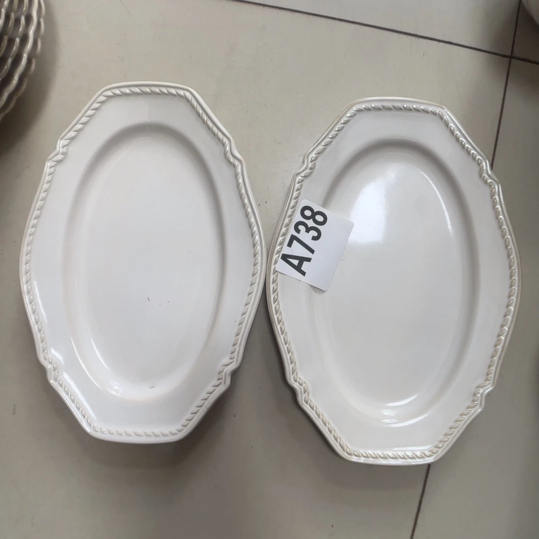 瓷片瑕疵特价陶瓷长盘