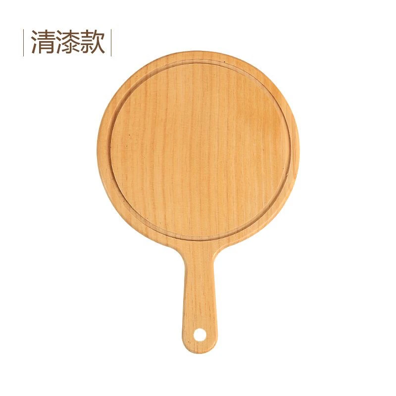 简约日式竹木披萨托盘家用烘焙工具烤盘牛排盘面包蛋糕托盘木板托