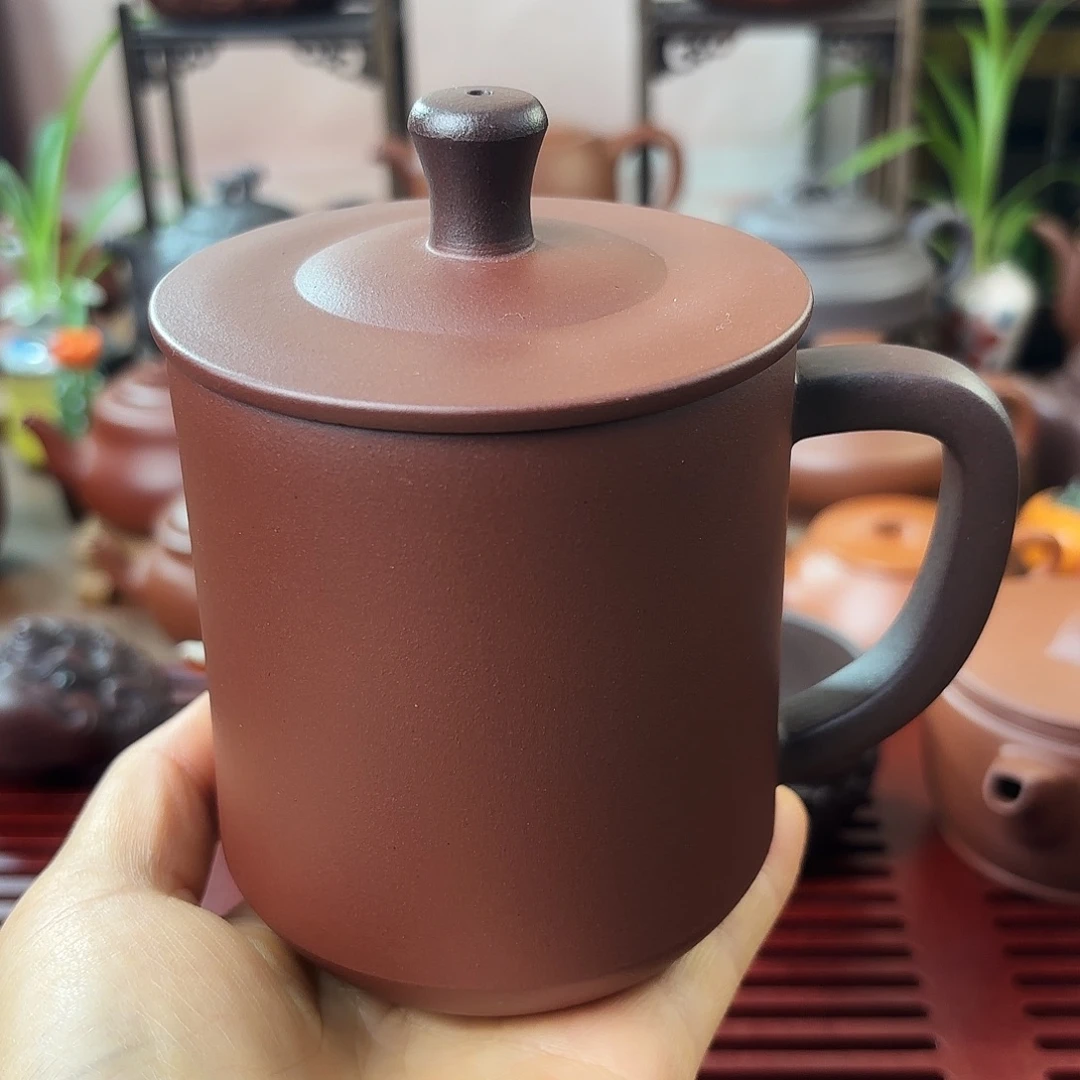 茶壶紫砂紫砂盖杯大容量