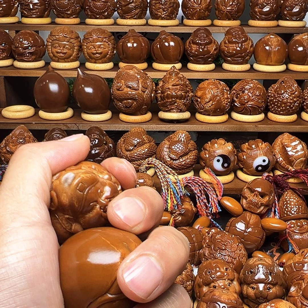 橄榄核手串/手链呼*财迷一对4.1