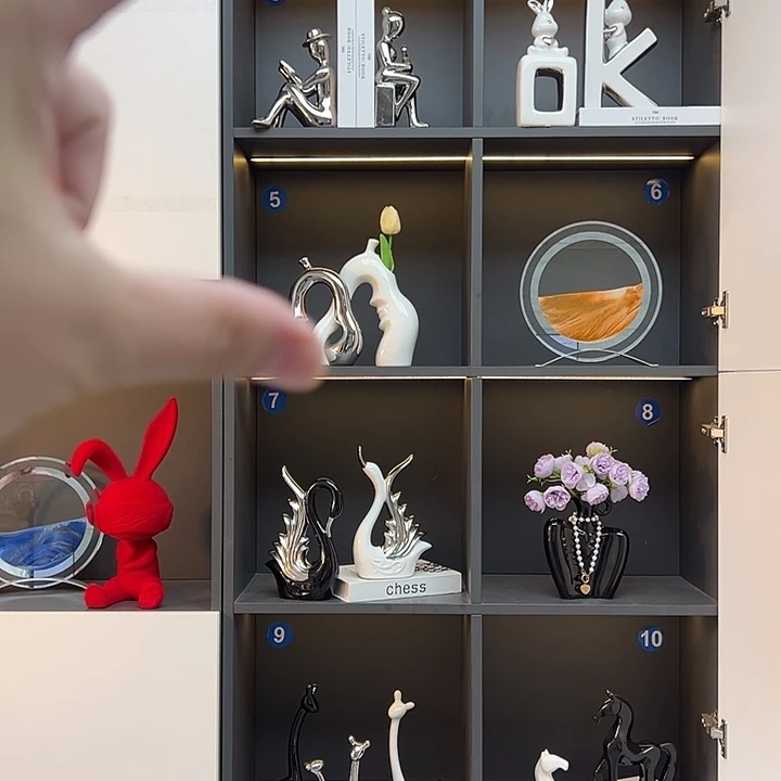 陶瓷丹丹三个摆件