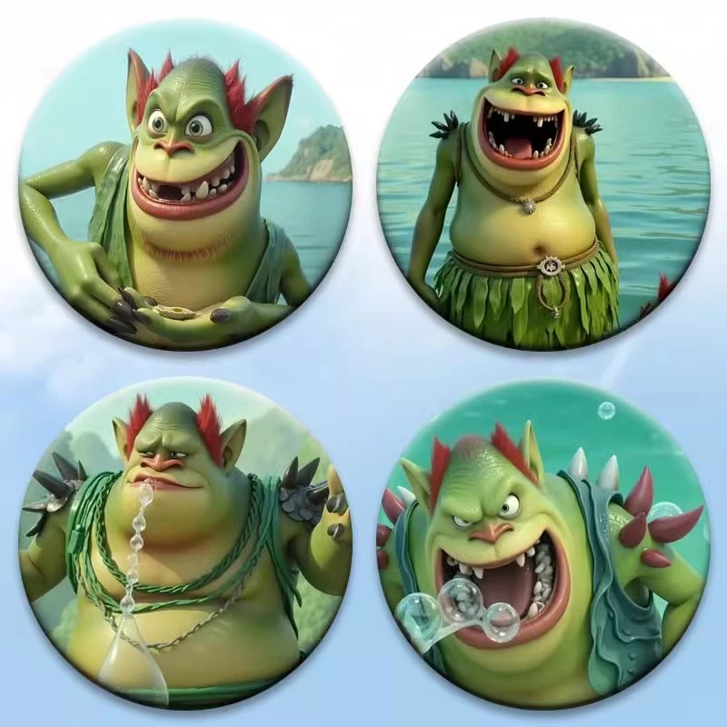 哪吒结界兽土拨鼠海夜叉卡通游戏吧唧徽章定制背包挂件动漫谷子