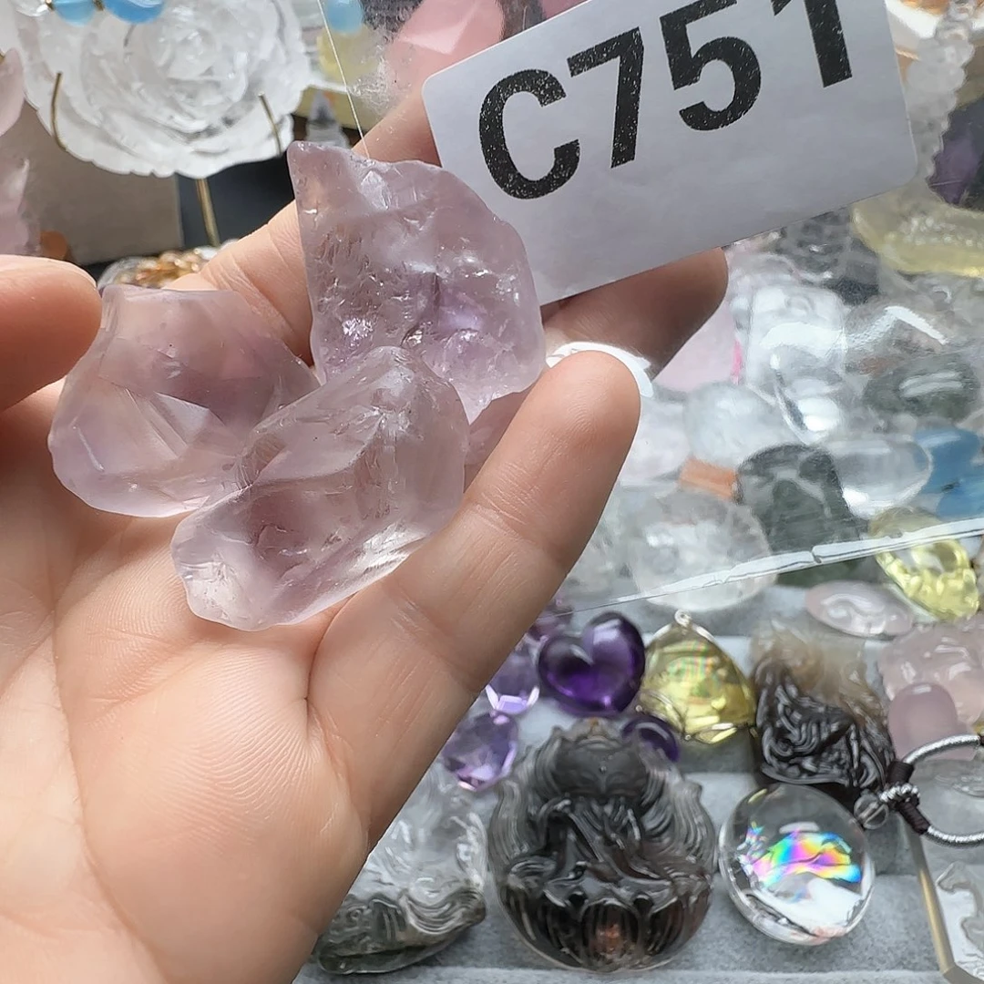 水晶吊坠未镶嵌水晶751