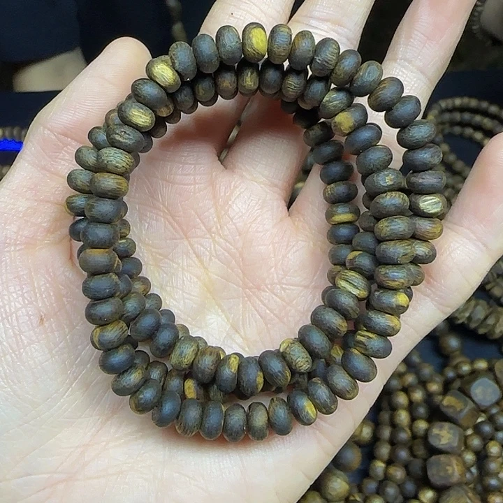 沉香手串+沉水算盘珠多圈20克