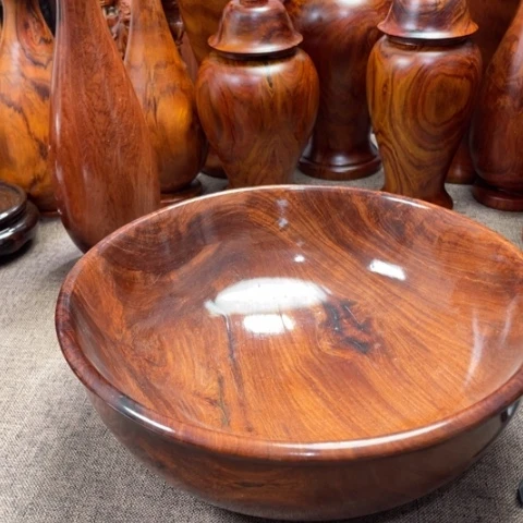 大果紫檀（缅甸花梨）杨*德木碗