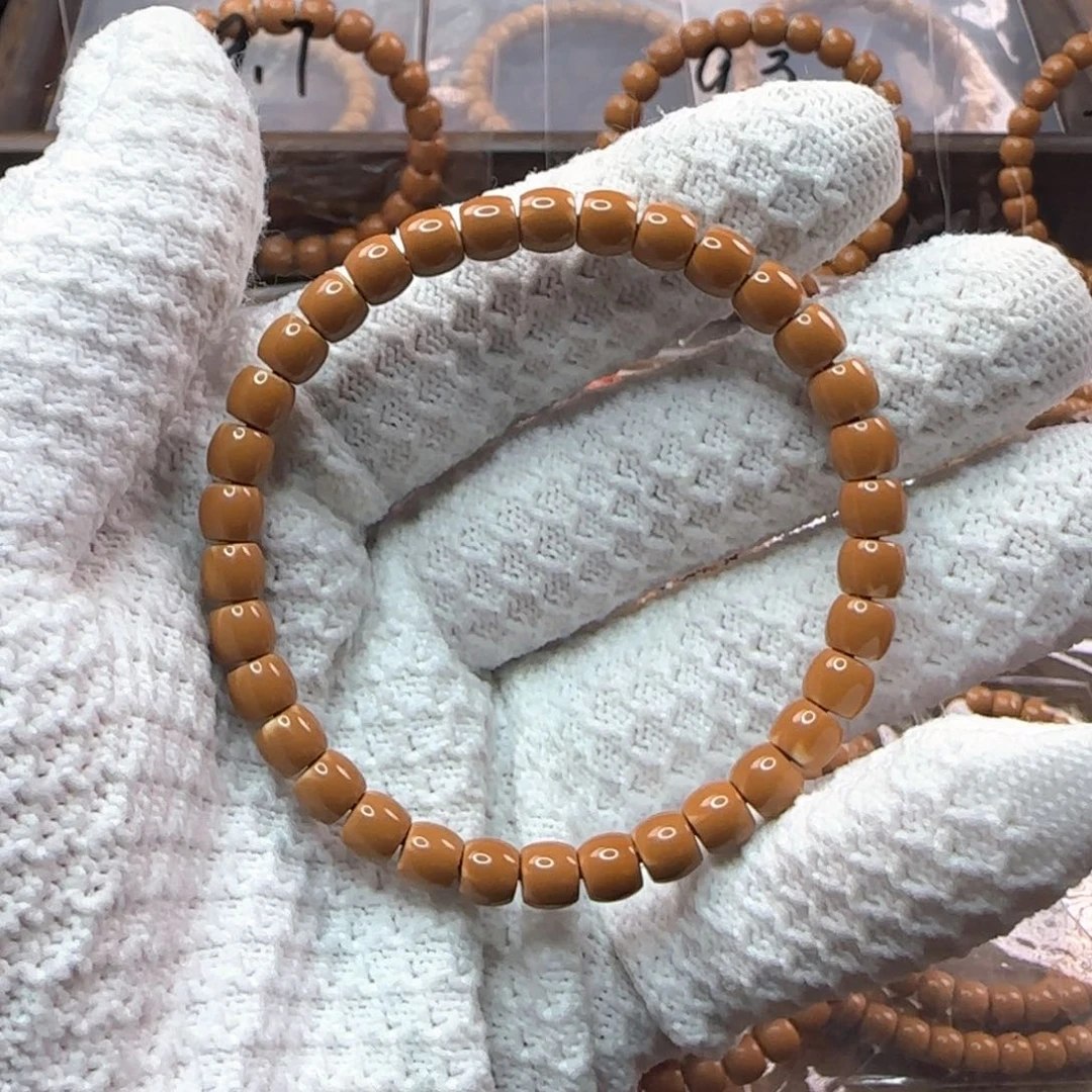 橄榄核吊坠弄****夏96.5mm老挝核尖直切单圈