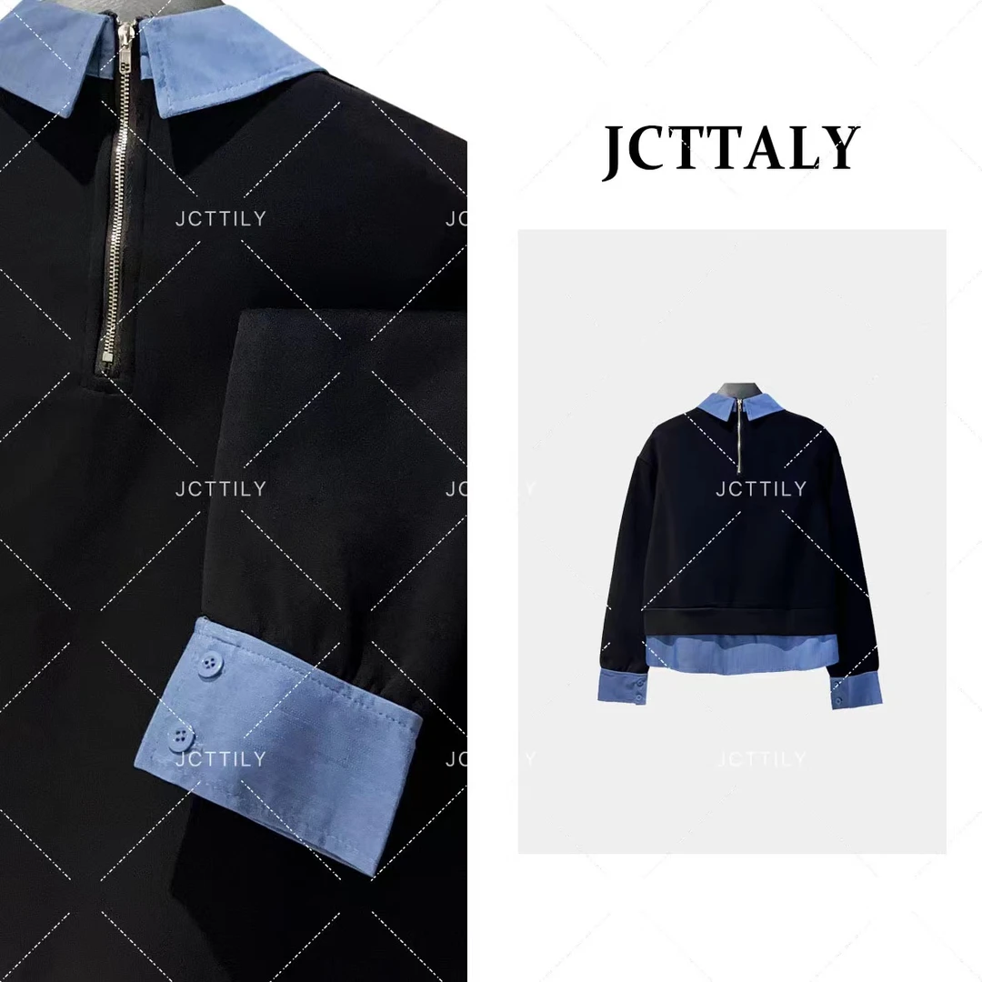 【Linda专属】【7】高级感长袖时尚气质休闲百搭假两件卫衣JC-A893