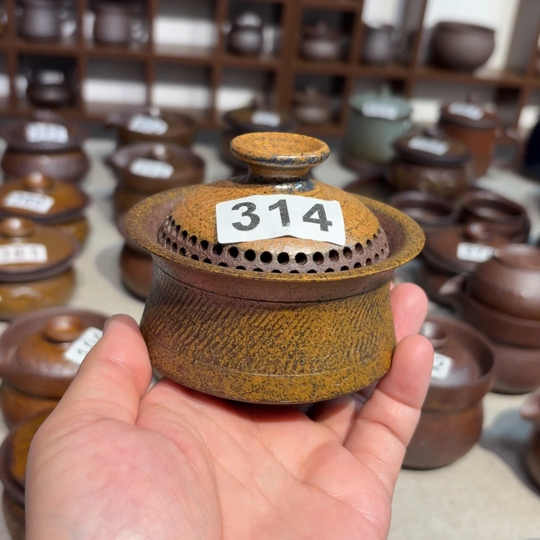 茶具粗瓷茶具素胎无釉盖碗
