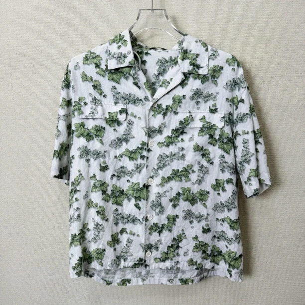 99新 DIOR/迪奥 花卉印花短袖衬衫/39码