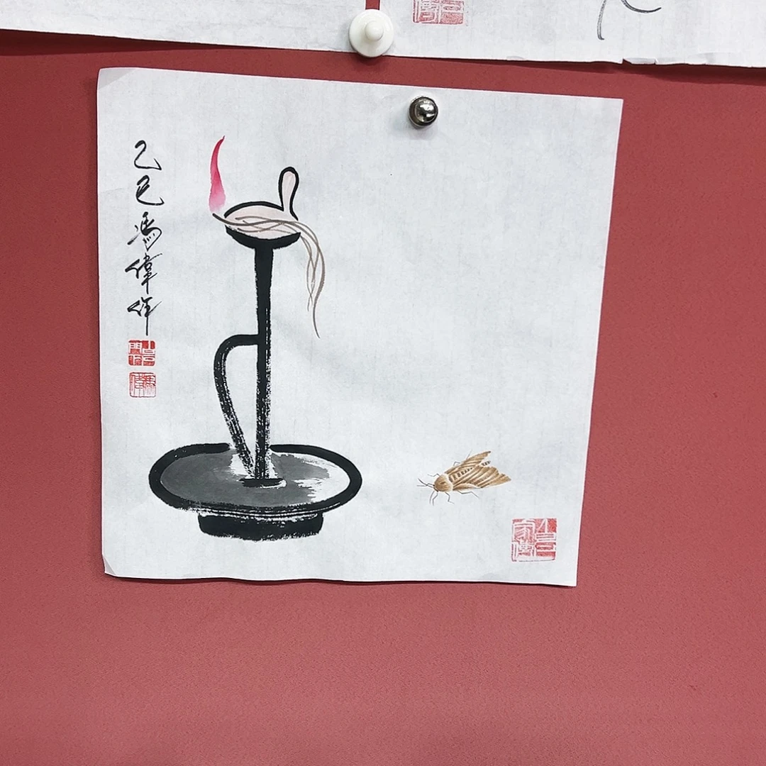 国画冯伟老师亲笔手绘国画作品慧