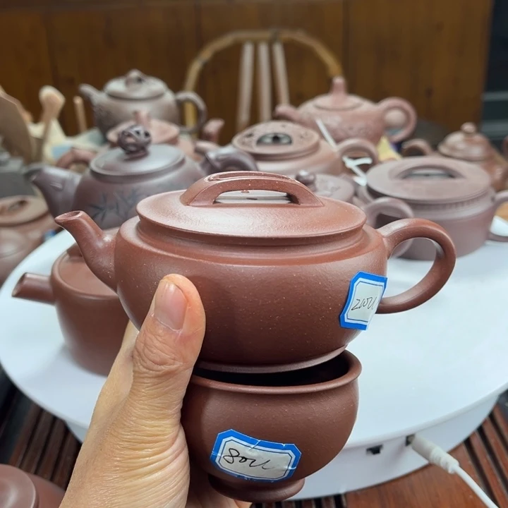 紫砂茶壶紫砂花茶