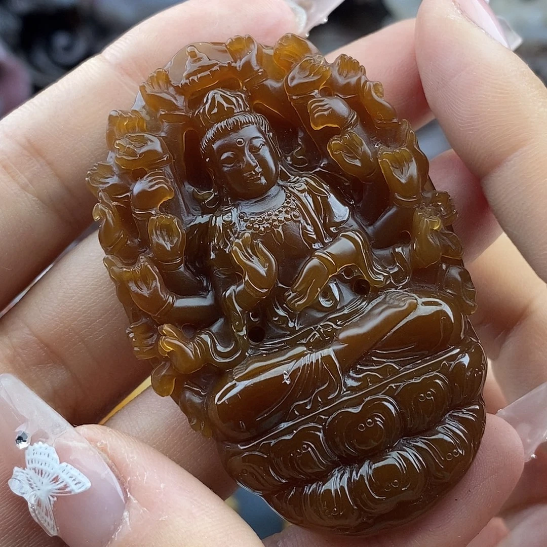 岁***痕玛瑙/玉髓未镶嵌颈饰