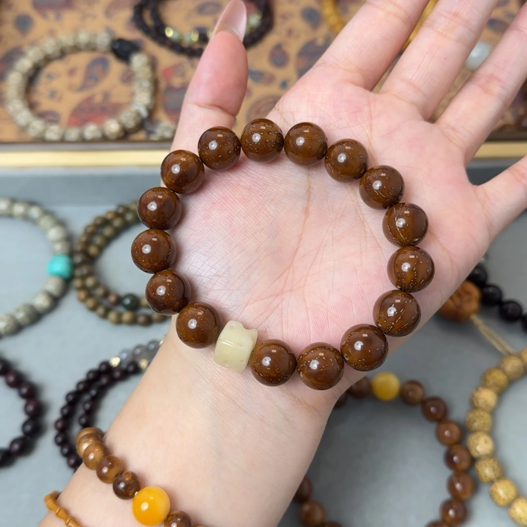 菩提手串/手链12mm紫金鼠