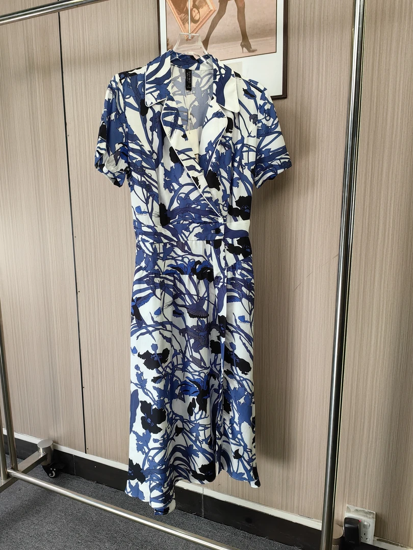 8591欧货熙家品牌撤柜女装夏季新款时尚气质松紧腰连衣裙