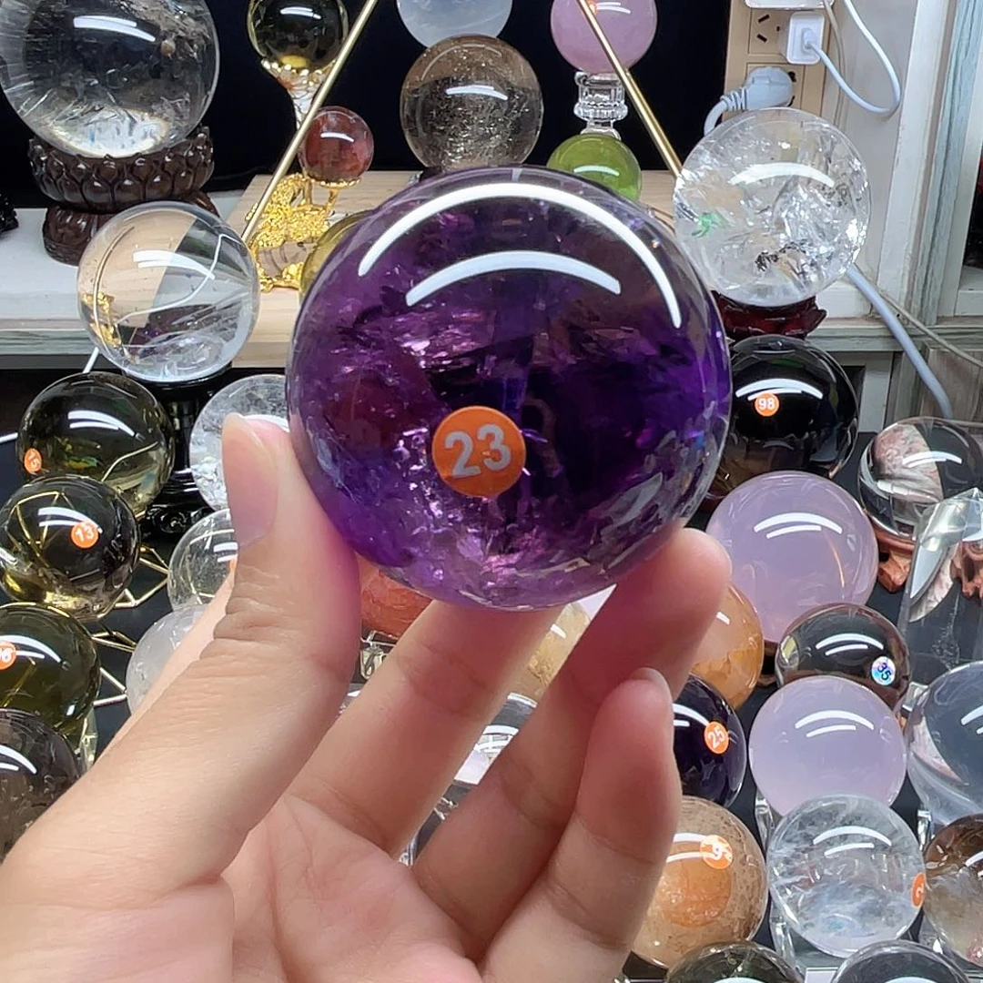 未镶嵌珠宝半成品水晶帝王紫56A23