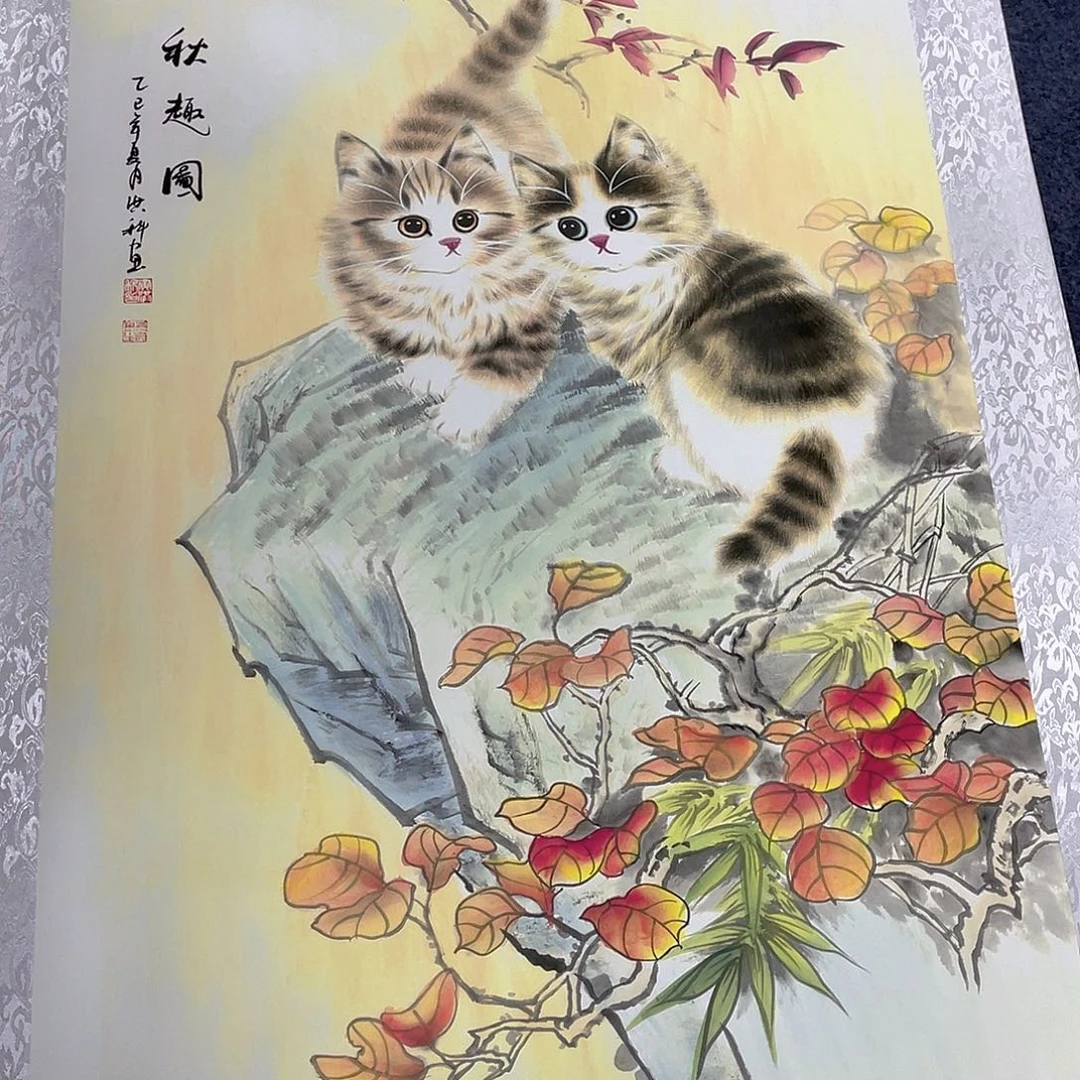 国画作品小姐姐放漏…