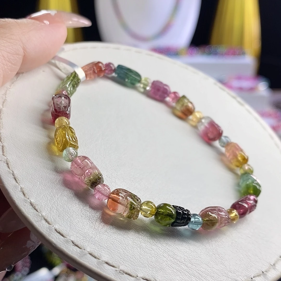 未镶嵌手链碧玺西瓜貔貅