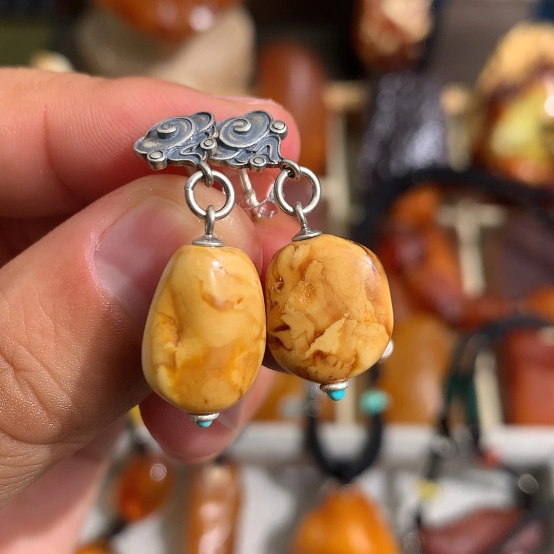 蜜蜡裸石未镶嵌你