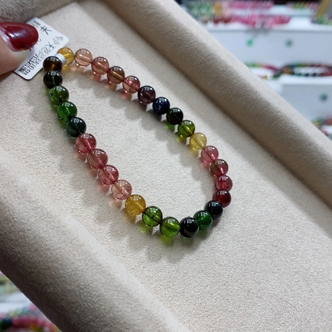 碧玺手链未镶嵌多样性发一条