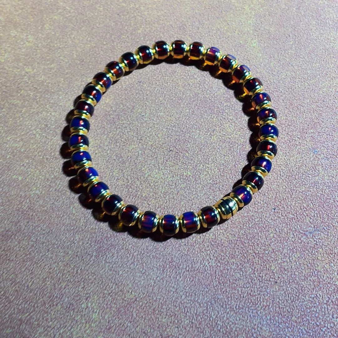 C***.未镶嵌蓝珀裸石6鼓珠