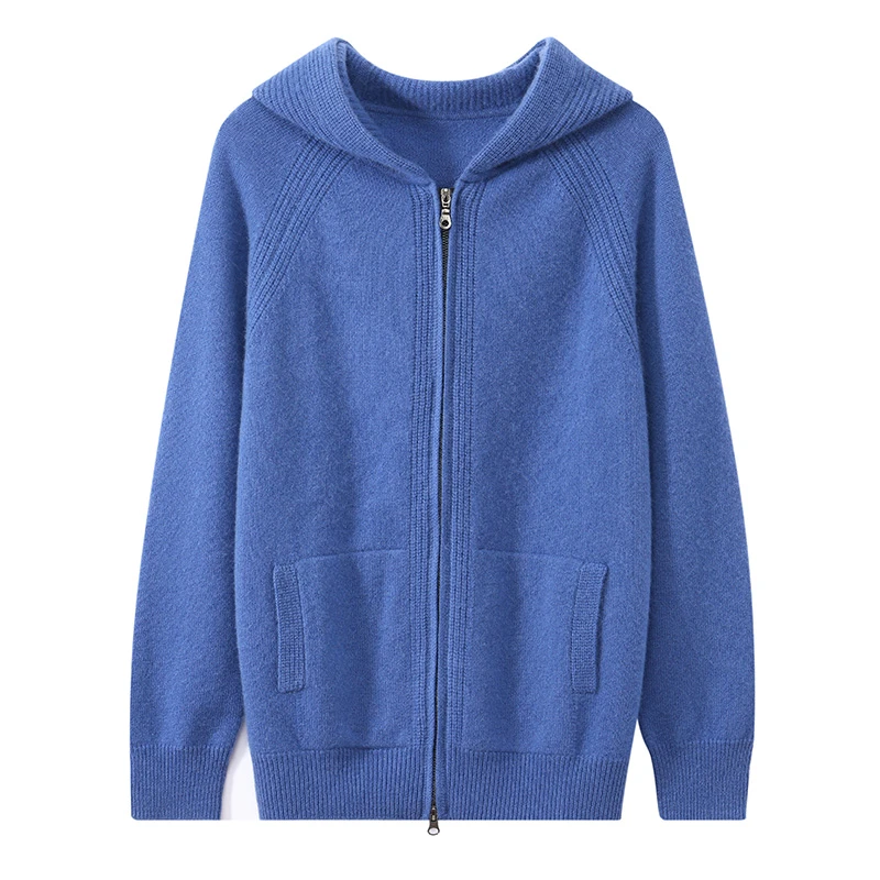 【不议价】男士山羊绒545克LP同款针织双股加厚简约羊绒开衫羊绒衫