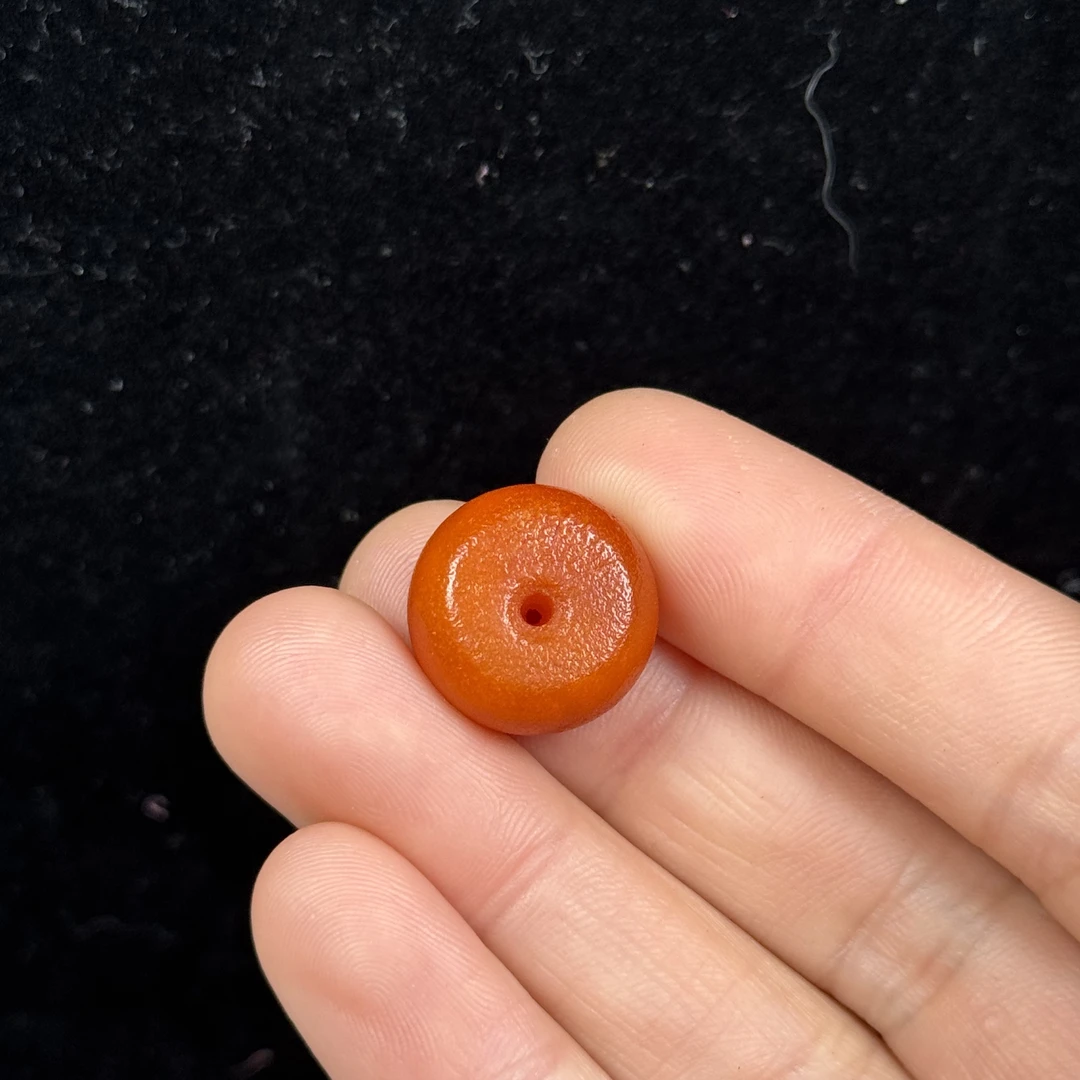 R3510天然原矿蜜蜡 老蜡墩子 16.5*10.8mm抖音基地质检发货