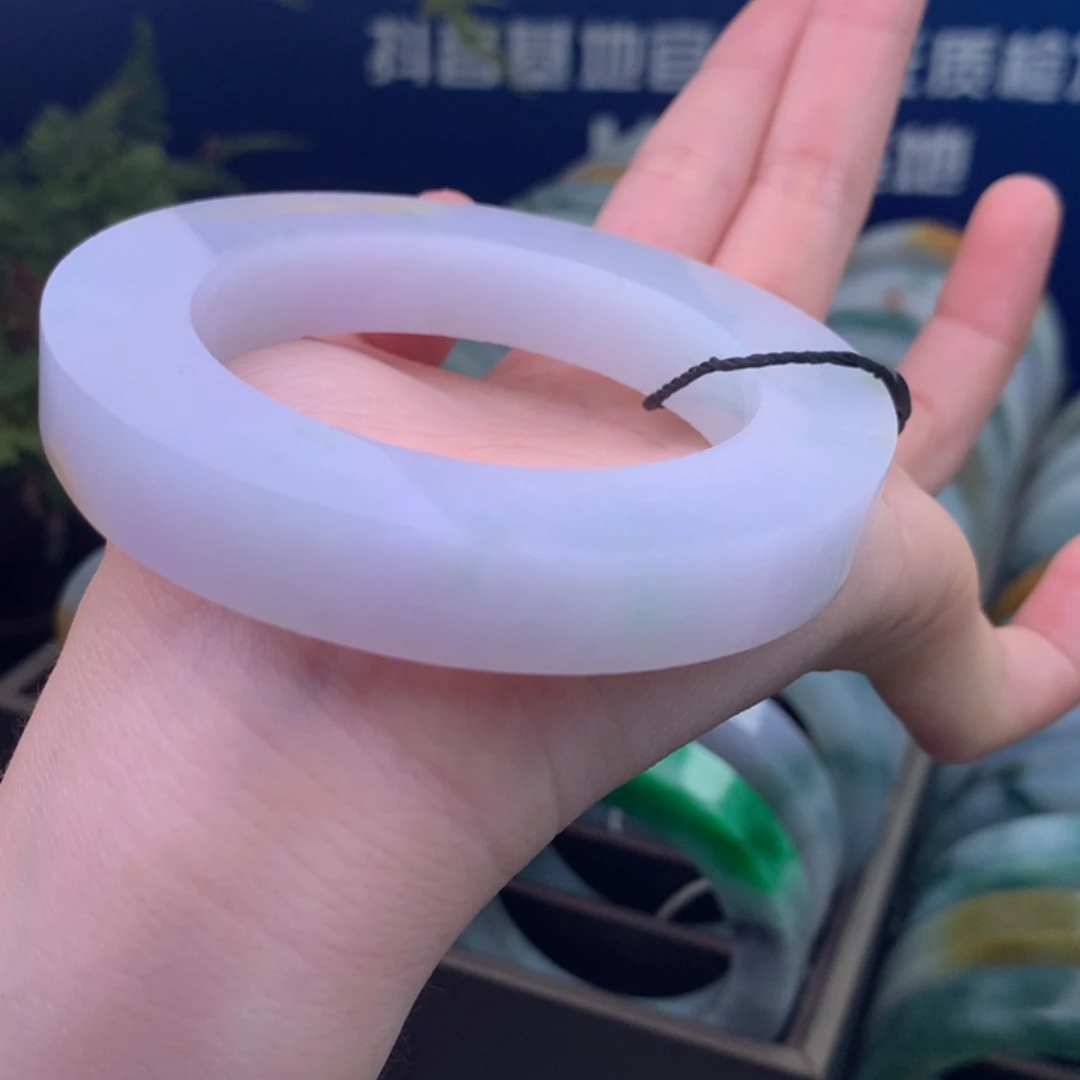 定制翡翠未镶嵌手镯定制不退不换