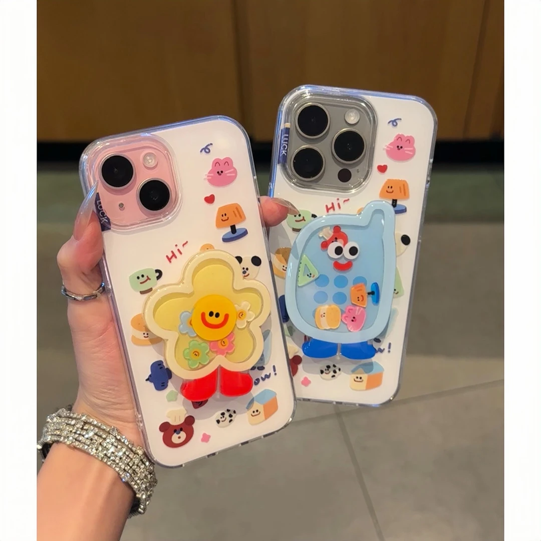 欧克里里动物花语摇摇乐支架适用苹果16手机壳华为vivo小米15oppo