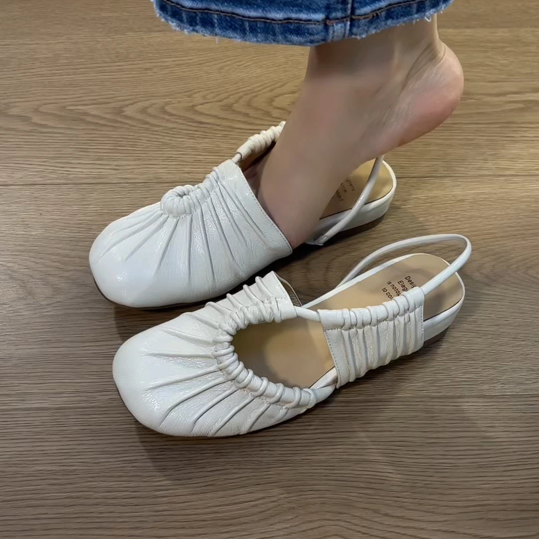 凉鞋2025新款 千金气质简约镂空凉鞋透气清凉夏日设计感夏外穿