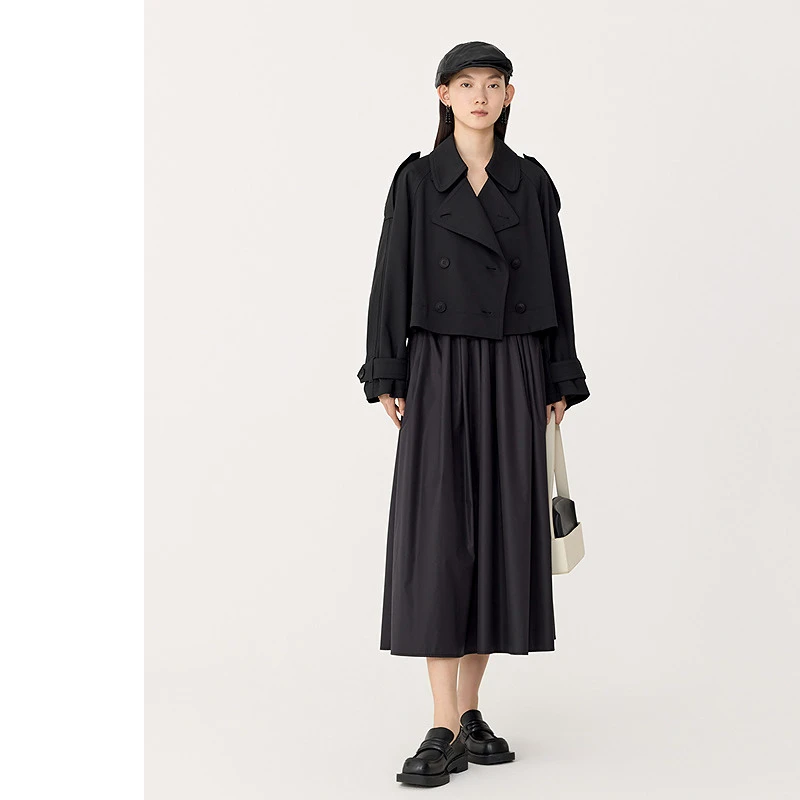 【平子精选】AUM/噢姆气质休闲风衣M1EG1145F