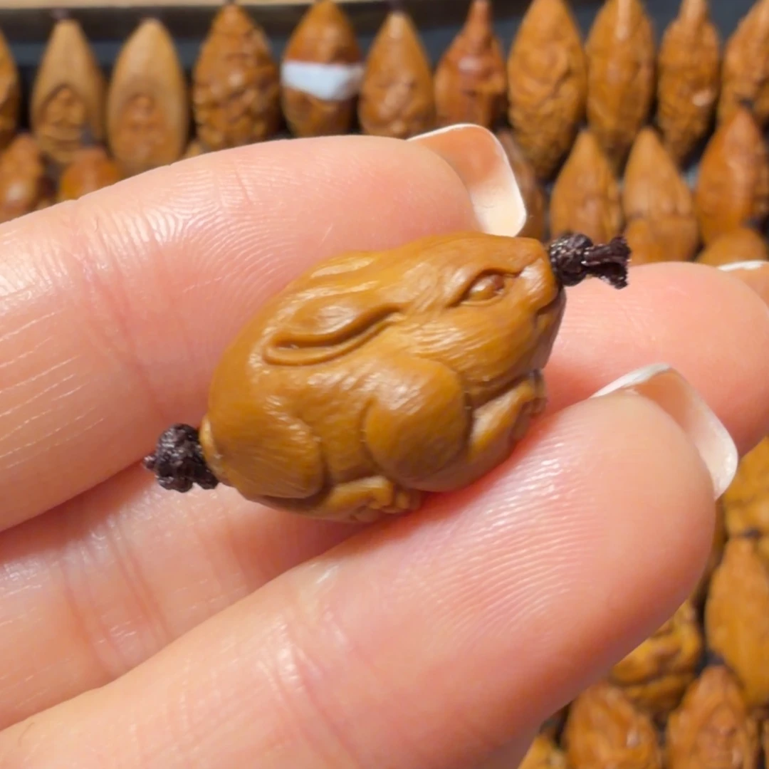 橄榄核手串/手链兔子好好好