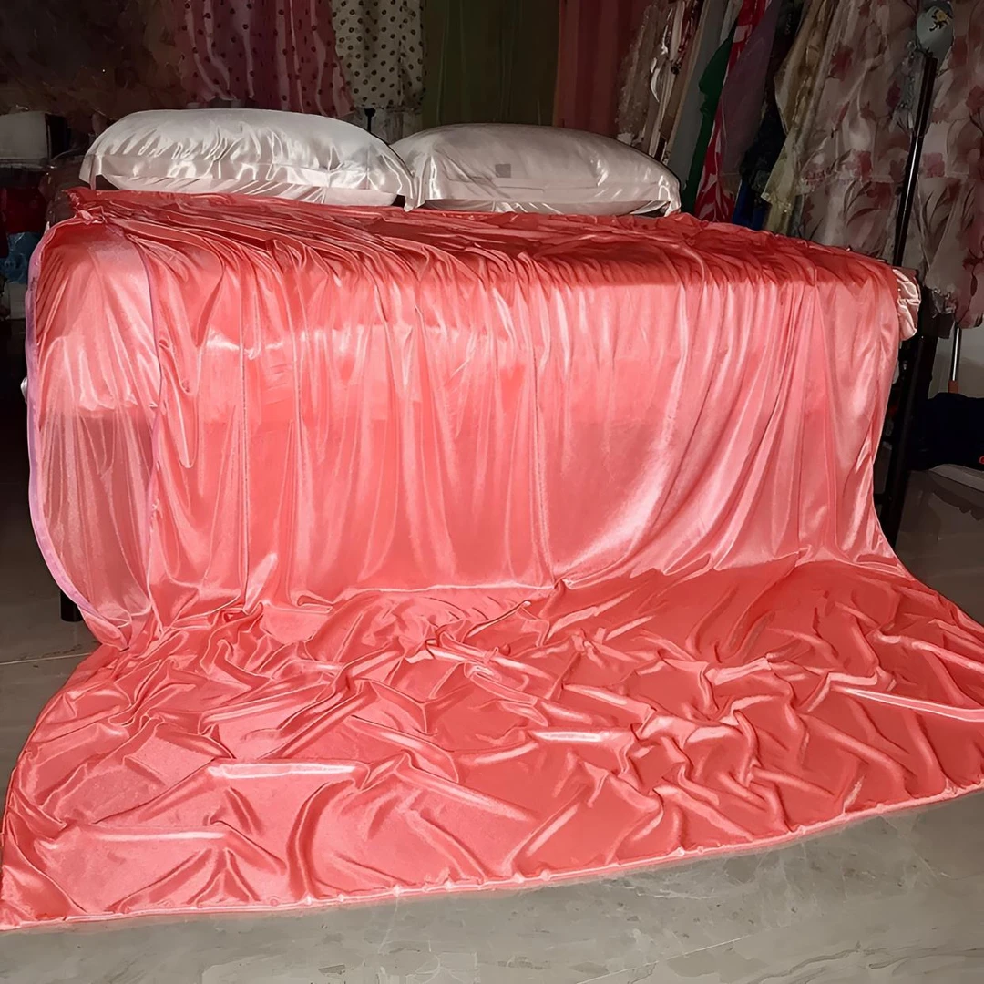 超丝滑冰丝绸弹力1.5米*2米拉链款可入被芯轻奢居家宿舍法式配饰