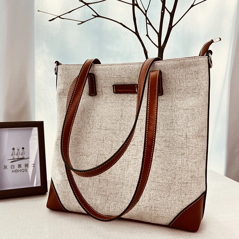 包包女款爆款2025新款百搭气质女包上班专用通勤夏天网红帆布包