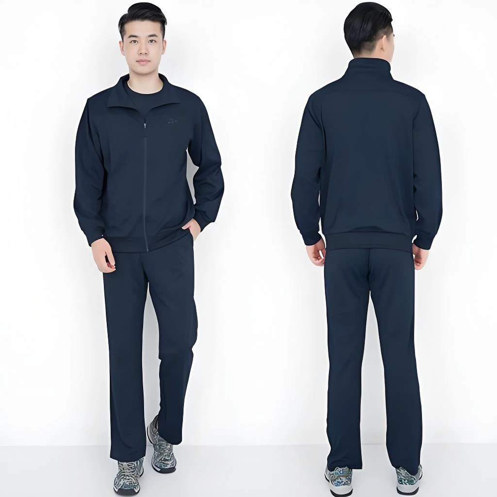 耐磨夏季透气运动套装长袖卫衣男士秋季运动弹力套装
