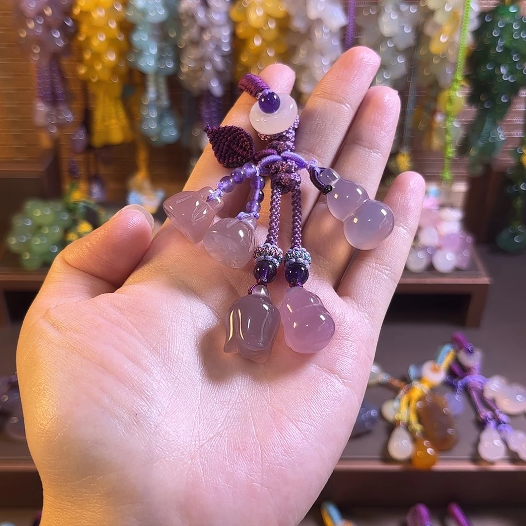 玛瑙/玉髓未镶嵌车挂钥匙扣