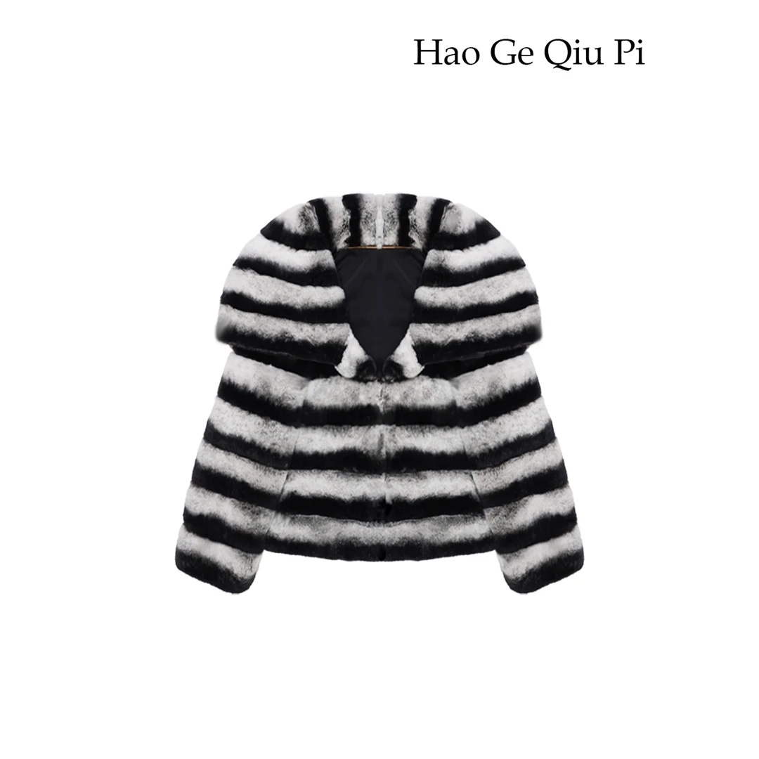 Hao|Ge 豪格严选【天使之翼】进口高端雷克斯獭兔龙猫皮草女装外套