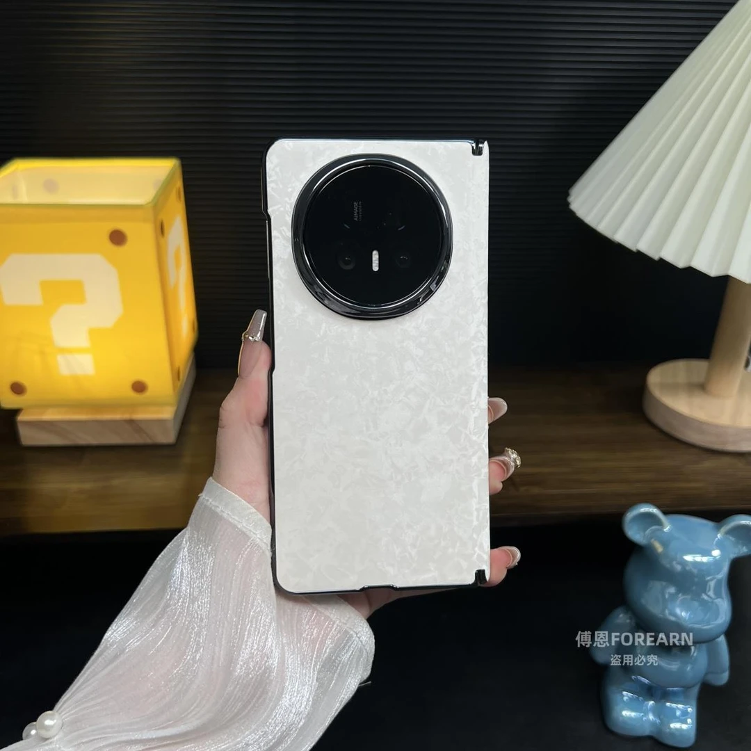 正品适用于荣耀magicv5手机壳贝壳纹高级感保护套magic v5折叠屏