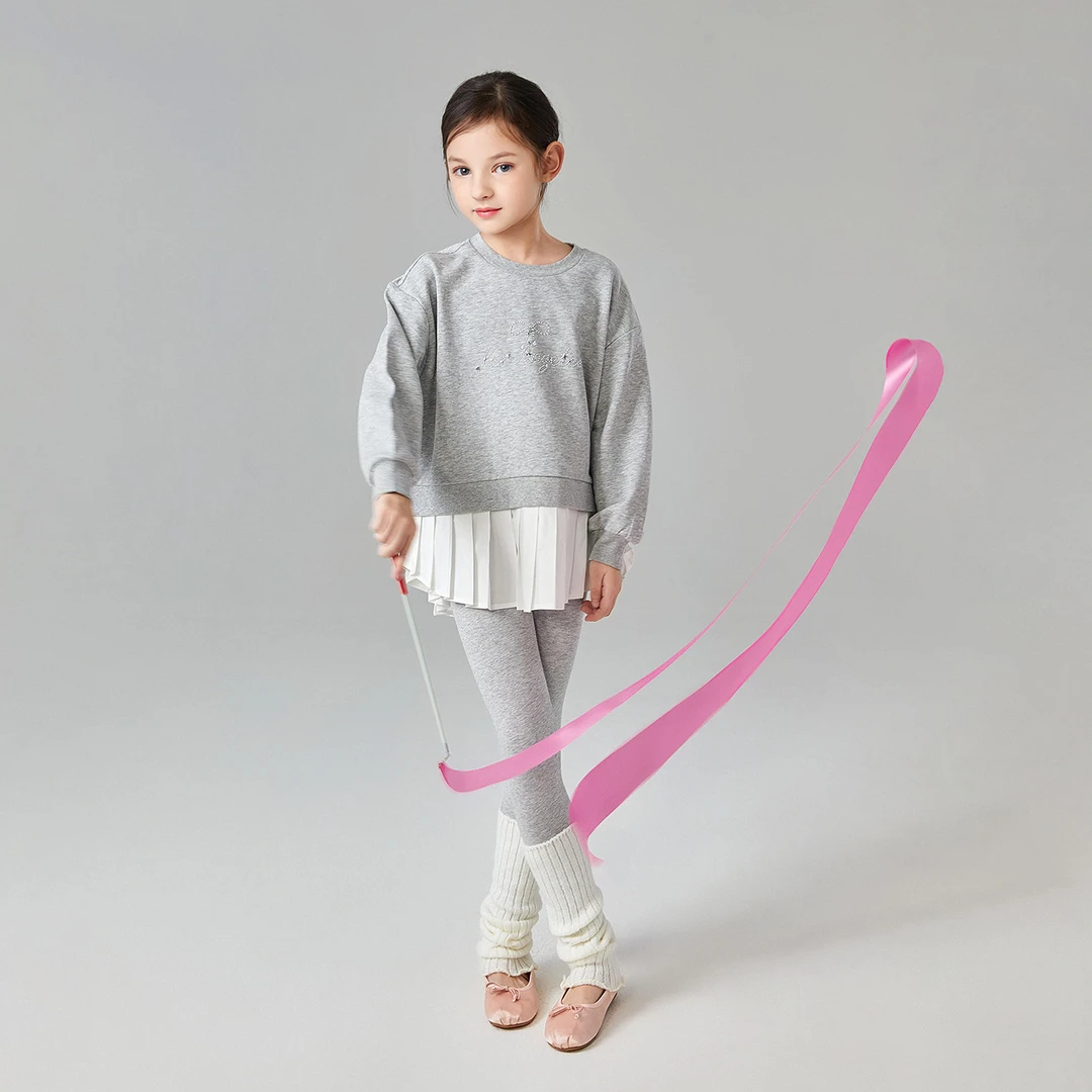 笛莎童装儿童女童卫衣2025春季新款时尚假两件卫衣洋气-932512203