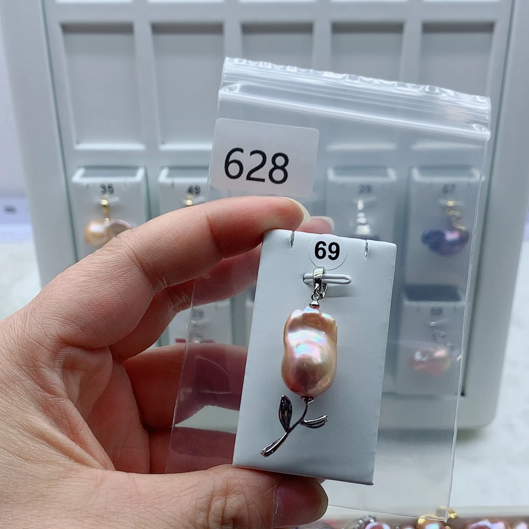 吊坠(不含链)淡水珍珠合金