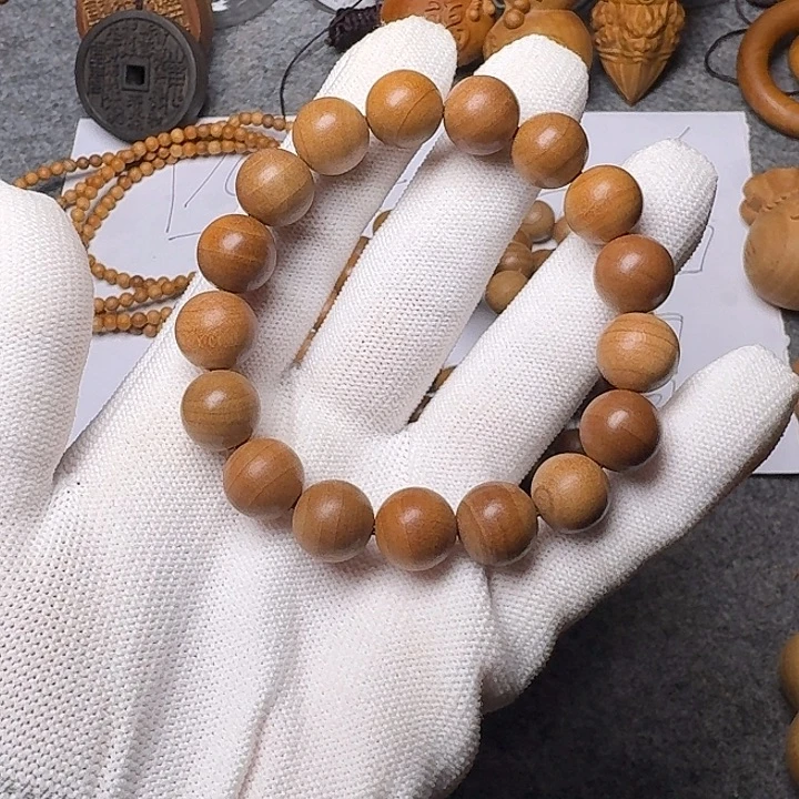 檀香木手串/手链老山檀香老料1.2/17圆珠