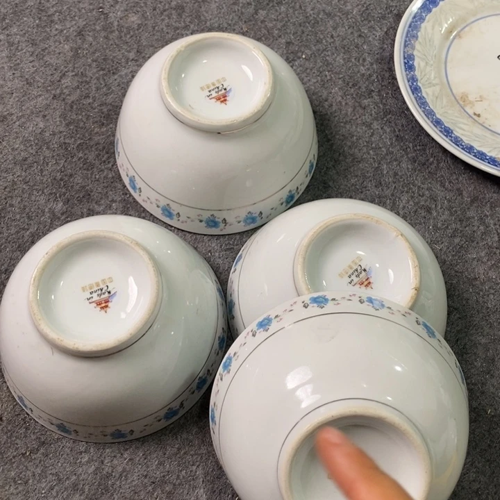 瓷片景德镇陶瓷四个