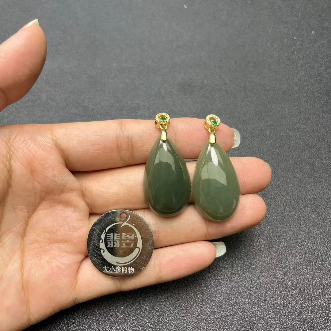 翡昱-SH20-19512-和田玉吊坠s925银扣/约37*17*7/-多样性发其一C