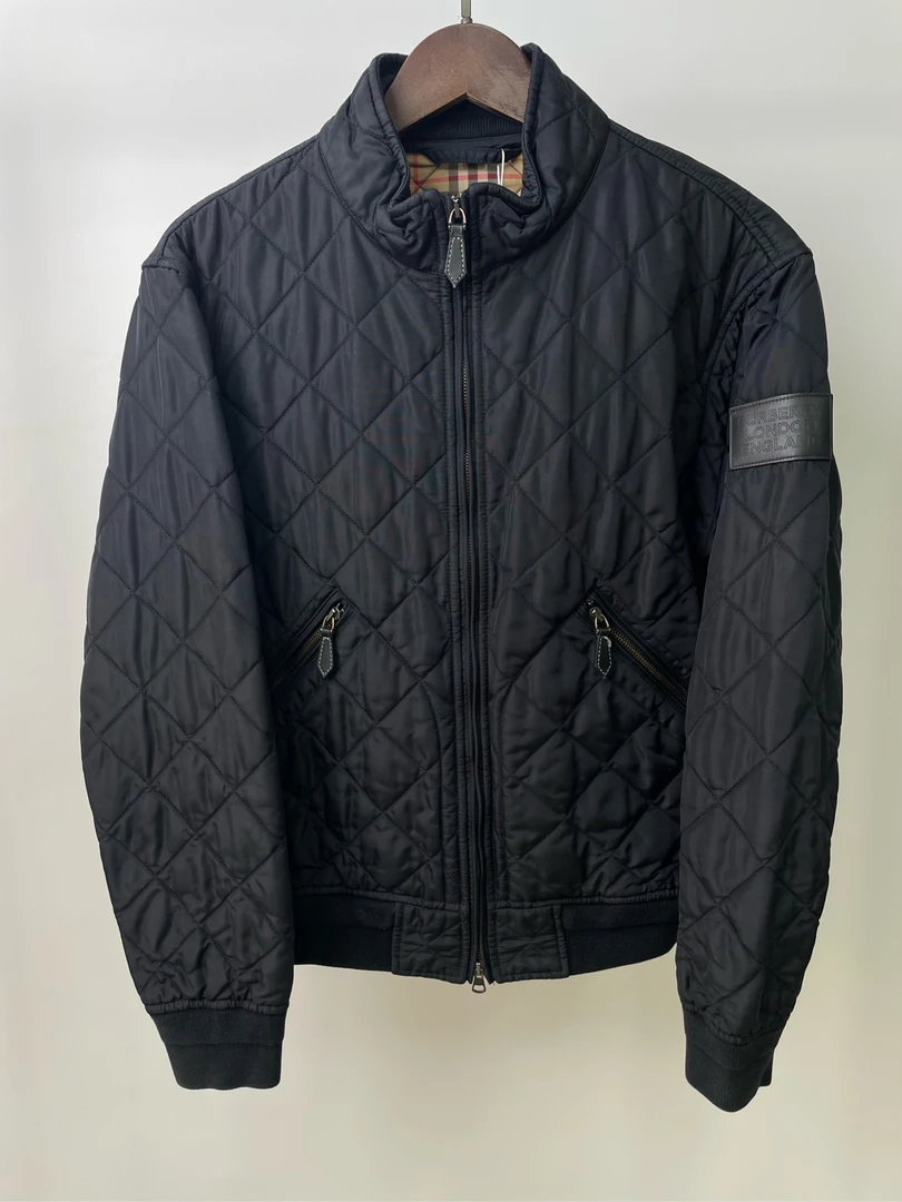 99新 BURBERRY/博柏利 菱形格纹夹棉外套/46码/25368