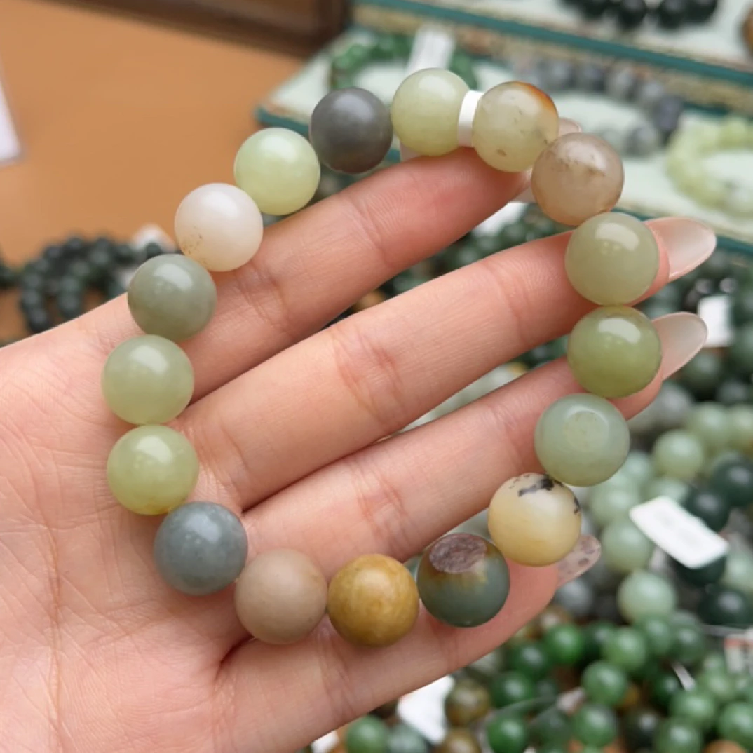 和田玉手串1210d拍一发一