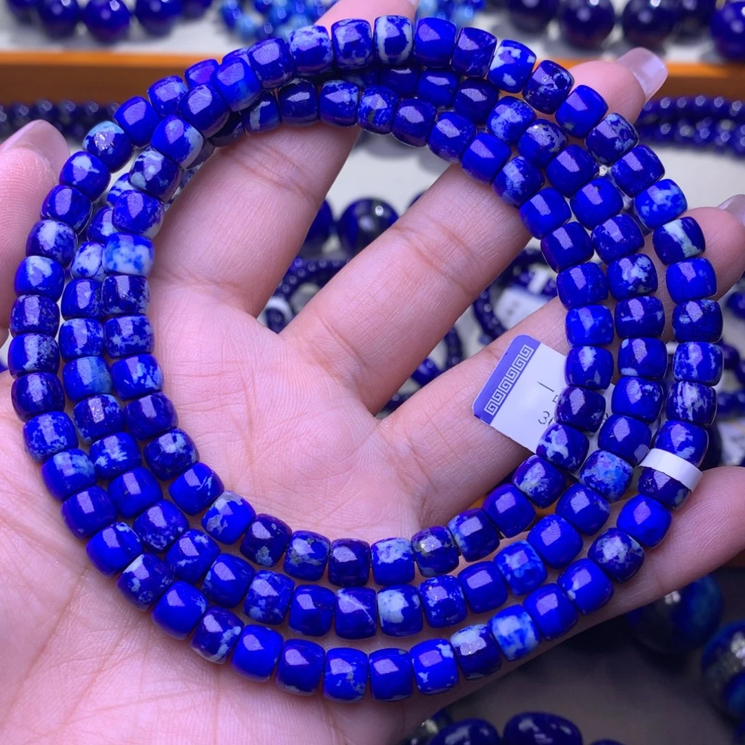 青金石未镶嵌手串7m