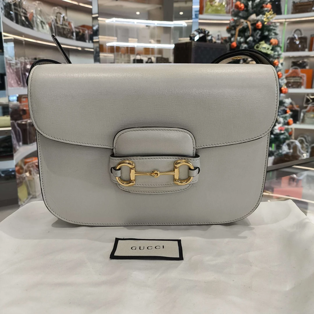 99新 GUCCI/古驰 gucci 1955中号白色98新